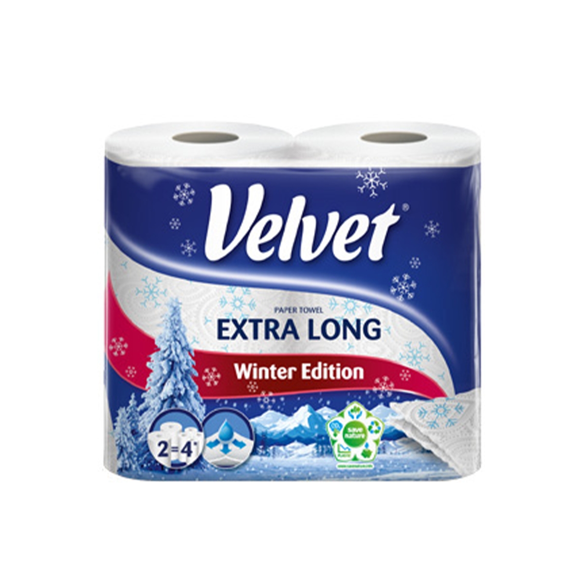 Velvet Extra Long papírové utěrky 2 ks